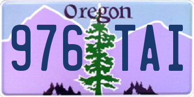 OR license plate 976TAI
