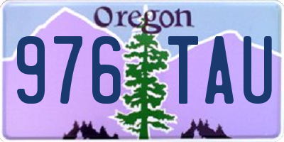 OR license plate 976TAU