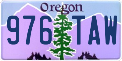 OR license plate 976TAW