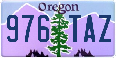 OR license plate 976TAZ