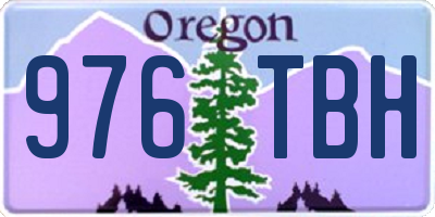 OR license plate 976TBH