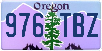 OR license plate 976TBZ