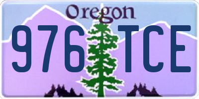 OR license plate 976TCE
