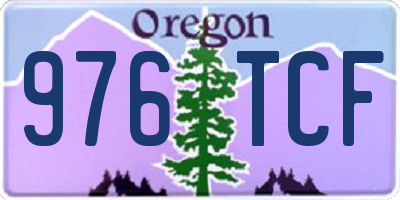 OR license plate 976TCF