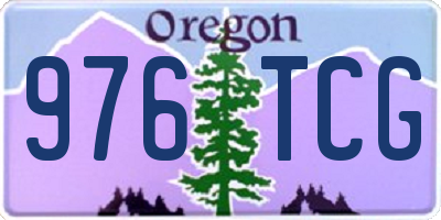 OR license plate 976TCG