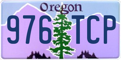OR license plate 976TCP