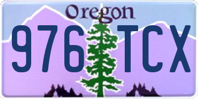 OR license plate 976TCX