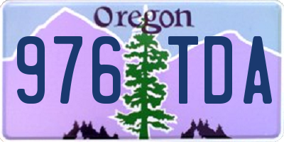 OR license plate 976TDA
