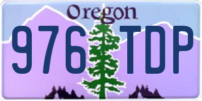OR license plate 976TDP