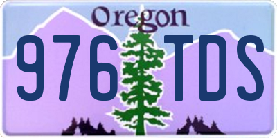 OR license plate 976TDS