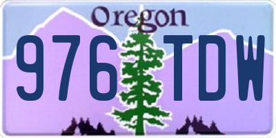 OR license plate 976TDW