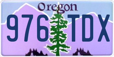 OR license plate 976TDX