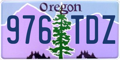 OR license plate 976TDZ