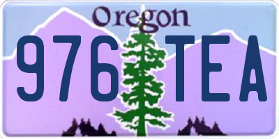 OR license plate 976TEA