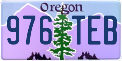 OR license plate 976TEB