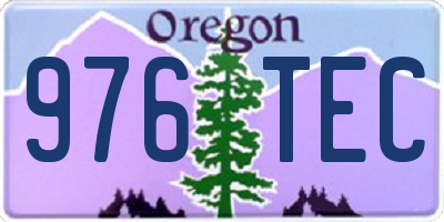 OR license plate 976TEC