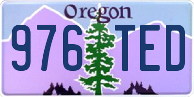 OR license plate 976TED