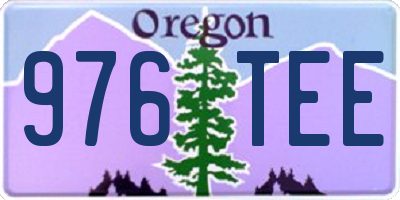 OR license plate 976TEE