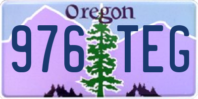 OR license plate 976TEG