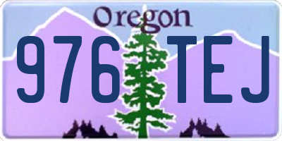 OR license plate 976TEJ