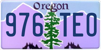 OR license plate 976TEO