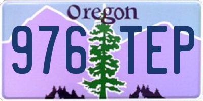 OR license plate 976TEP