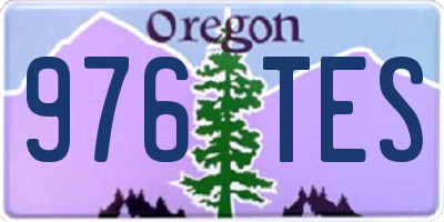 OR license plate 976TES