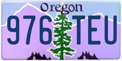 OR license plate 976TEU