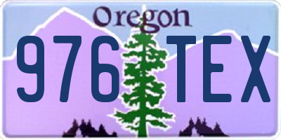 OR license plate 976TEX
