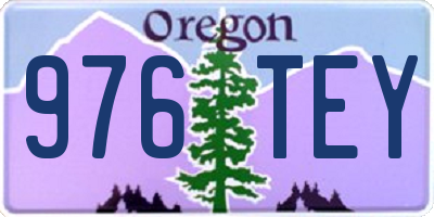 OR license plate 976TEY
