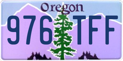 OR license plate 976TFF