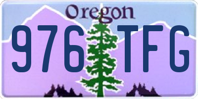 OR license plate 976TFG
