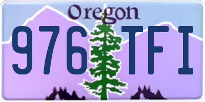 OR license plate 976TFI