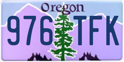 OR license plate 976TFK