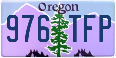 OR license plate 976TFP