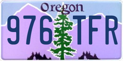 OR license plate 976TFR