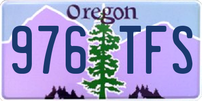 OR license plate 976TFS