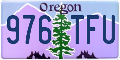 OR license plate 976TFU