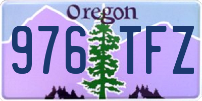 OR license plate 976TFZ