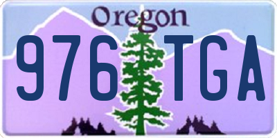 OR license plate 976TGA