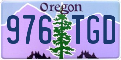 OR license plate 976TGD