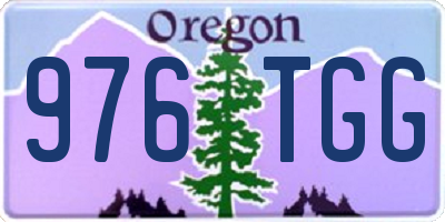 OR license plate 976TGG