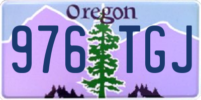OR license plate 976TGJ