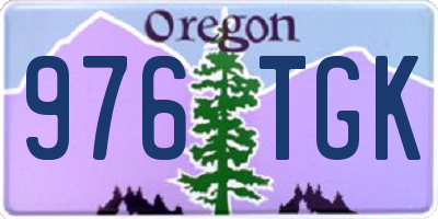 OR license plate 976TGK