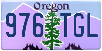 OR license plate 976TGL