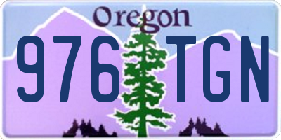OR license plate 976TGN