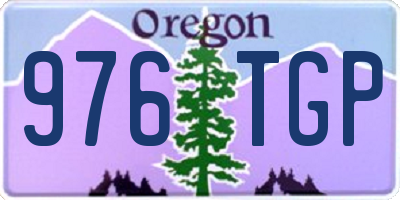 OR license plate 976TGP