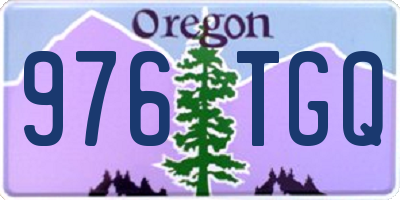 OR license plate 976TGQ