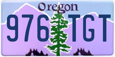 OR license plate 976TGT