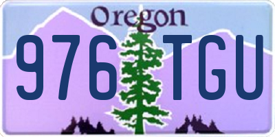 OR license plate 976TGU